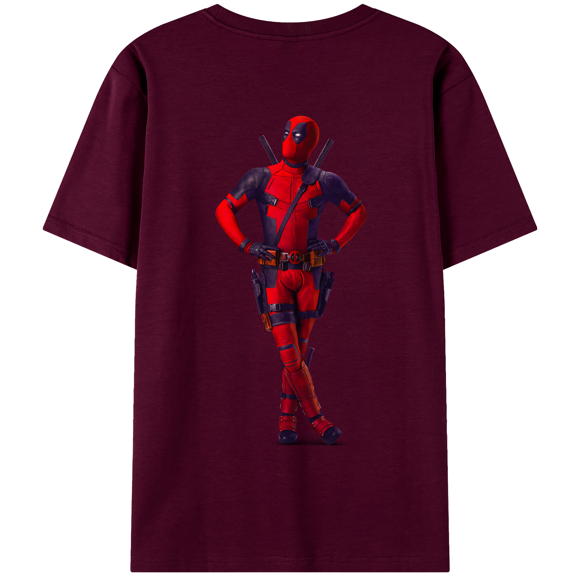 （画像用） Deadpool デッドプール レディース半袖Tシャツ(バックプリント)